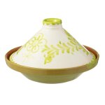 J - line tajine granada - c�ramique - blanc / vert