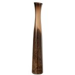 J - line vase cylindre verre marron fonc� large