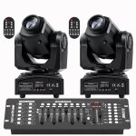 Jajaluya 100w jeux de lumiere dj - lyre led rgbw dmx gobo beam - lumire de scne avec console 192 canaux ...