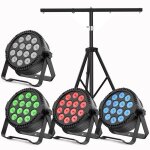 Jajaluya 140w 14 led rgbw lumi�re de sc�ne - jeux de lumi�re dj avec stroboscope & son - par led pack ...