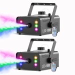 Jajaluya 2pcs 1500w machine  fume avec 6 led rgb lumire contrlables couleur avec tlcommande rservoir ...