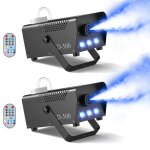 Jajaluya 2pcs 500w machine � fum�e 3 rgb led lumi�re contr�lable couleur avec t�l�commande alliage daluminium ...