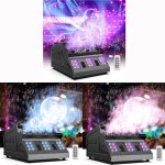 Jajaluya 3pcs 1500w machine  bulles de fume 18 rgb 3in1 led machine  fume dmx avec tlcommande pour ...
