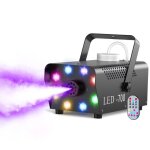 Jajaluya 700w machine � fum�e avec 8 rgb led lumi�re contr�lables couleur avec t�l�commande pour mariage ...