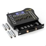 Jajaluya dj dmx 192 - console dmx stockage portable avec emetteur et 4 rcepteur