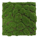 Jangal - modular wall - panneau acoustique mural - 520 x 520 x 30 mm - mousse verte foresti�re � grosses ...