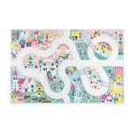 Tapis de jeu - janod - royaume enchant� - antid�rapant - 120 x 78 cm - pour enfants d�s 2 ans