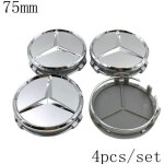 Jante couvercle mercedes benz 4 x 75 mm moyeu couvercle moyeu jante capuchons bouchons capuchons de moyeu ...