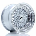 Jante japan racing jr9 15 x 9 4x108 4x100 et 10 silver w / machined lip + silver rivets - 40521519
