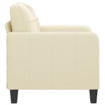 Promotion janvier fauteuil 1 place - mango - petit canap� - cr�me 60 cm - similicuir ss1761