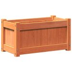 Jardinière - non spécifié - 60 x 31 x 31 cm - bois de pin massif - couleur marron - rectangulaire Jardinière - non spécifié - 60 x 31 x 31 cm - bois de pin massif - couleur marron - rectangulaire