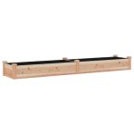 Jardini�re bac lit sur�lev� plantes fleurs terrasse jardin de jardin doublure 240 x 45 x 25 cm bois massif ...