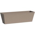 Jardinire - garden id - green care impact taupe - 50 x 16 x 16 cm - garanti 10ans - 100% recycl - uv ...