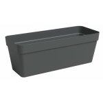 Jardinière - plastique - anthracite - rectangulaire - l49, 9 x p20 x h18, 1cm - artevasi Jardinière - plastique - anthracite - rectangulaire - l49, 9 x p20 x h18, 1cm - artevasi