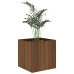 Meilleures jardinire - shop - pot de fleurs - bac  fleurs chne marron 40x40x40 cm bois dingnierie ...