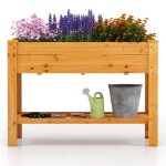 Jardini�re sur�lev�e - relax4life - �tag�re de rangement - bac � plantes avec pieds - conteneur de plantation ...