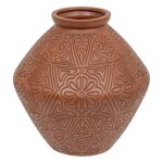 Jarre exotic panama h35cm rose terracotta - atmosphera createur dinterieur - terracotta