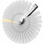 Jauge d�paisseur 32 lames en acier inoxydable jeu cale soupape imp�rial mesurer �cart et largeur