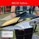 Jaune 1batterie - grand hlicoptre lectrique tlcommand en alliage 150m 80cm modle 35ch anti - chute ...