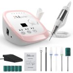 Jcmaster ponceuse � ongles professionnelle 35000 rpm avec p�dale �cran led 6 embouts manucure et p�dicure ...