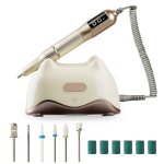 Jcmaster ponceuse  ongles professionnelle 35000 tr / min cran led silencieuse 6 embouts inclus contrle ...