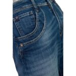 Jeans 400 / 28 taille haute femme le temps des cerises revers n2