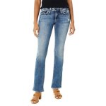 Jean bootcut slim - silver jeans - l12607sjl245 - taille basse - stretch - femme