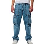 Jean cargo bleu homme kaporal kp asher