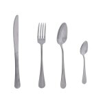 Jean dubost - mnagre 24 pices - lux - tout en inox - lame dente arrondie - boite cadeau