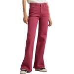 Jean evasé rouge femme pepe jeans willa Jean evasé rouge femme pepe jeans willa