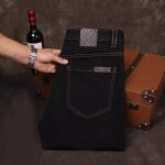 Jeans noir homme coupe droite extensible business casual - noir