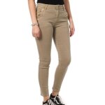 Jean skinny beige femme my tinas boutons