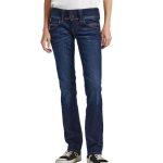 Jean femme - pepe jeans - venus - bleu brut - coupe droite - 5 poches