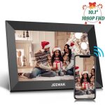 Cadre photo num�rique wifi jeemak 10, 1  ips �cran tactile 1280 * 800p fhd smart cadre num�rique portrait ...