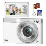 Jeemak appareil photo numrique compact 1080p camra vido 50mp 2. 8 cran lcd 16x zoom appareil photo ...