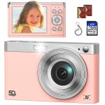 Jeemak appareil photo numrique compact 1080p camra vido 50mp 2. 8 cran lcd 16x zoom appareil photo ...