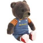 Jemini petit ours brun peluche 22cm salopette Jemini petit ours brun peluche 22cm salopette