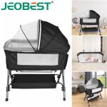 Jeobest 104 * 52 * 103 - 115cm berceau cododo pour b�b� de la naissance � 3 ans lit �volutif pour b�b� ...