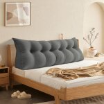 Jeobest 180cm oreiller de lecture triangulaire coussin xl coussin compens� de dossier � larri�re de la ...