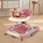 Jeobest 67 * 75 * 85cm trotteur pour bb 3 en 1 chariot dveil de marche marchette pliable - musique ...
