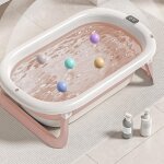 Jeobest baignoire pliable bb - baignoire bb sur pied avec sige confortable et un petit seau deau ...