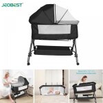 Jeobest berceau avec moustiquaire lit parapluie b�b� avec matelas lit dappoint b�b� h 103 - 115cm 4 roulettes ...