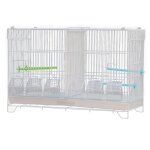 Jeobest cage pour oiseau oiseau perruche canaris avec mangeoire abreuvoir saut cintres pour repos 60 ...