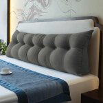 Jeobest coussin de dossier coussin de lecture pour lit et canap�coussin lombaire pour le lit avec housse ...