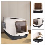 Jeobest. grand bac � liti�re pour chat tr�s grande capacit� de tiroir peut contenir 5 kg de liti�re pour ...