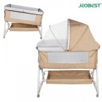 Jeobest lit bb cododo 6 hauteurs rglables matelas pais ultra confortable pieds triangulaires