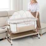 Jeobest lit b�b� pliable lit b�b� avec matelas et roulettes pour nouveau - n�s lit de voyage i lit enfant ...