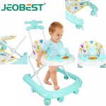 Jeobest marchette trotteur pliable pour bbs de 6 mois  12 mois musique hauteur rglable vert 62 * ...