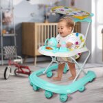 Jeobest marchette trotteur pousseur bb 2 - en - 1 volutif - pliable - tablette de jeux et bote  ...