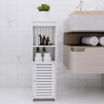 Jeobest meuble de rangement pour salon cuisine chambre 25 x 20 x 80cm armoire multifonctionnelle colonne ...